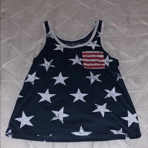 American flag tank
